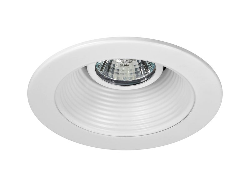 Nicor إطار بفل أبيض مدمج بحجم 4 بوصات من NICOR للإضاءة لمصباح MR16 (14002) - Image 1